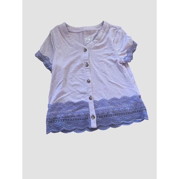 Girl clothes lot of 4 piece bundle medium 7/8 shorts and t-shirt tops EUC - Picture 3 of 6